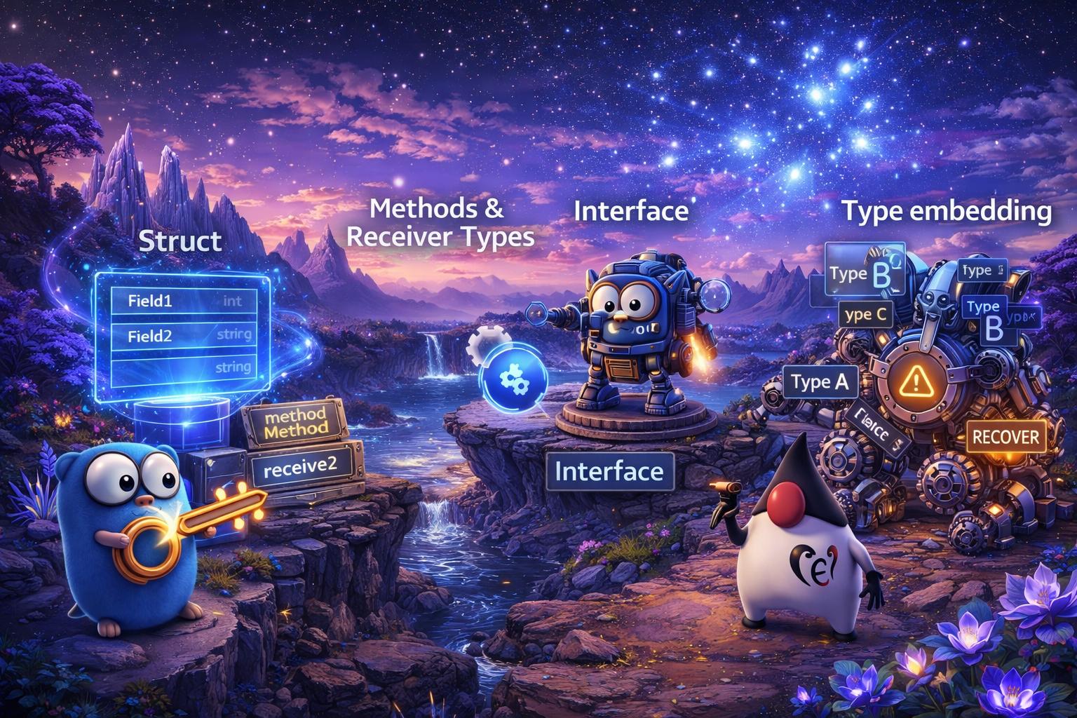 Struct, методы и интерфейсы в Go vs Java | Types - Language